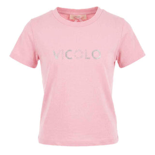 Vicolo t-shirt kids rosa con logo 6-12 anni 3146M00416 ROSA VICOLO 