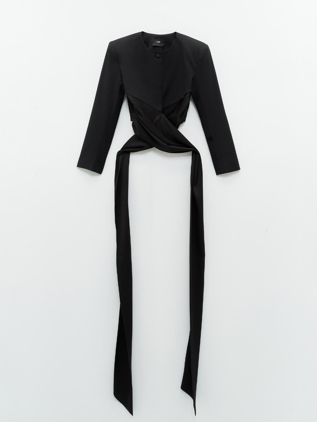 Eleh giacca nero crop 0171 NERO ELEH 