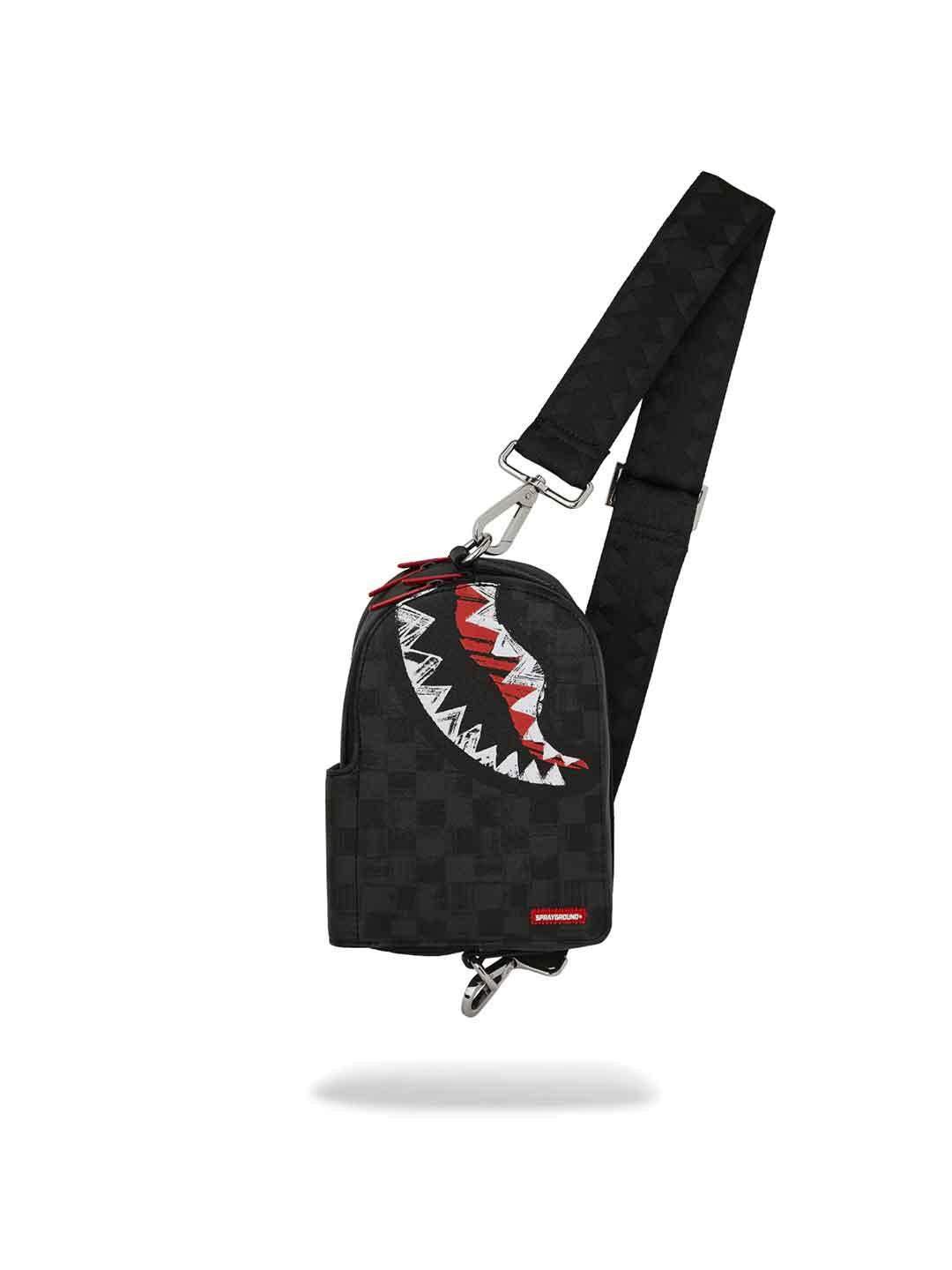 Sprayground Scribble Shark borsello nero 910B8227NSZ NERO SPRAYGROUND 