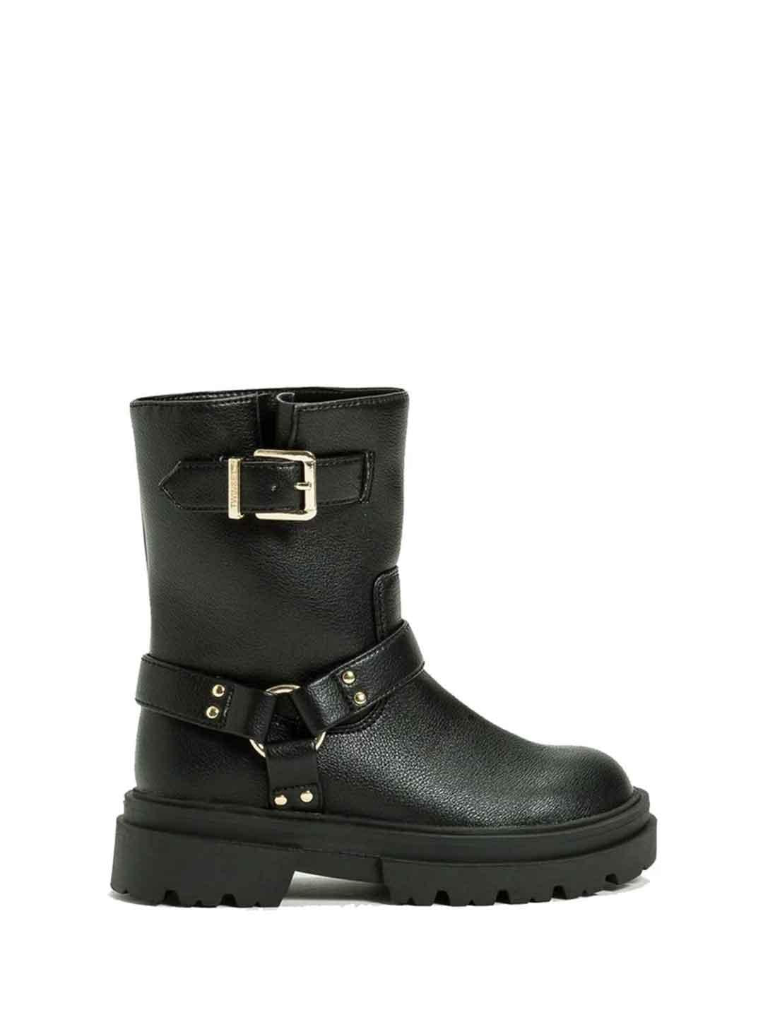 Twinset anfibio kids nero con fibbia 252GCJ022 NERO TWINSET 