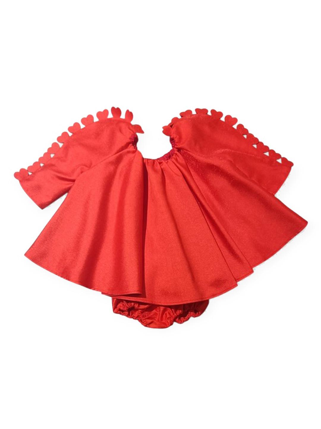 Coco et Mamà abito neonato rosso con coulotte CHRISTMAS ROSSO COCO' ET MAMA' 