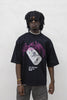 Present Day t-shirt nero con dollari