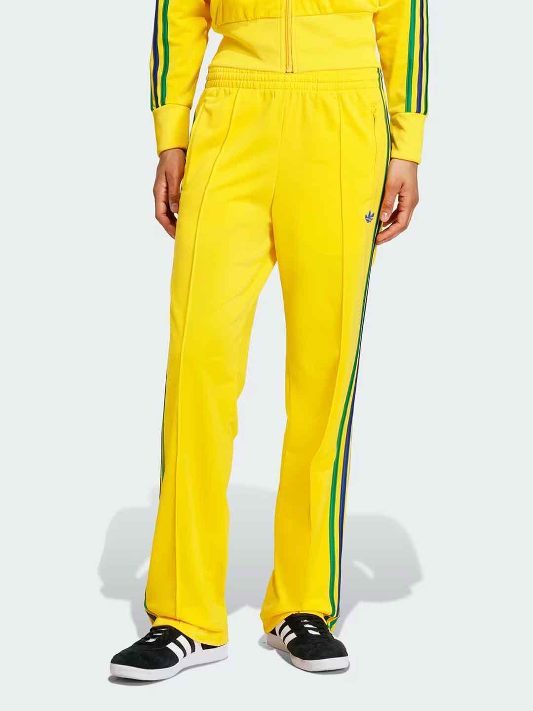 Adidas Firebird pantaloni giallo e verde KC6555 GIALLO ADIDAS 