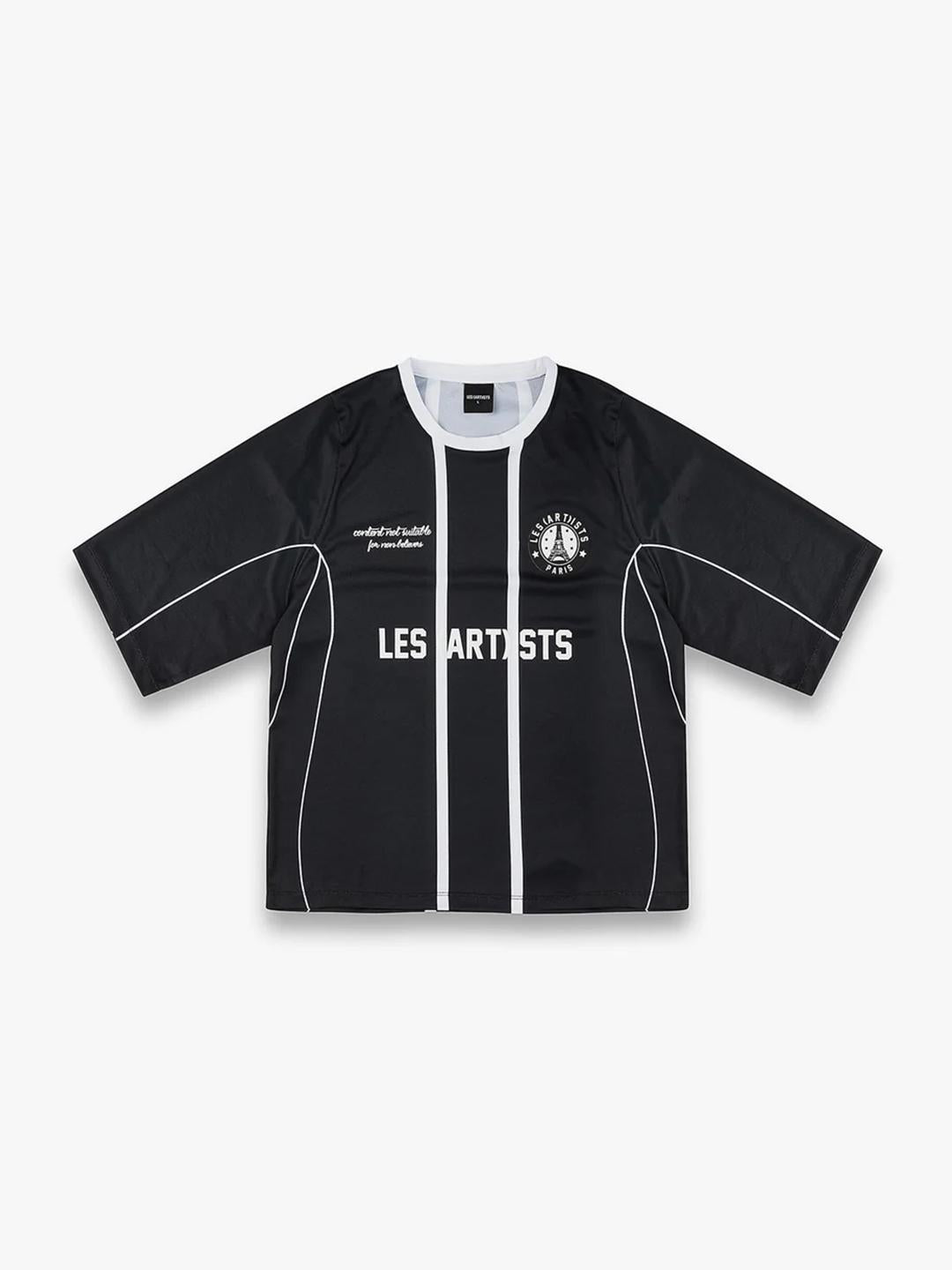 Les Artists t-shirt nero soccer TS688 NERO LES ARTISTS 