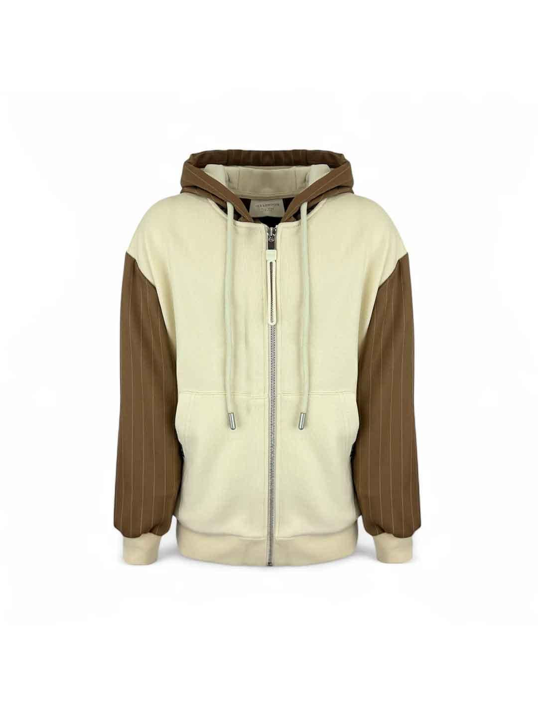 Yes London felpa kids panna maniche gessate 5097-F PANNA YES LONDON 