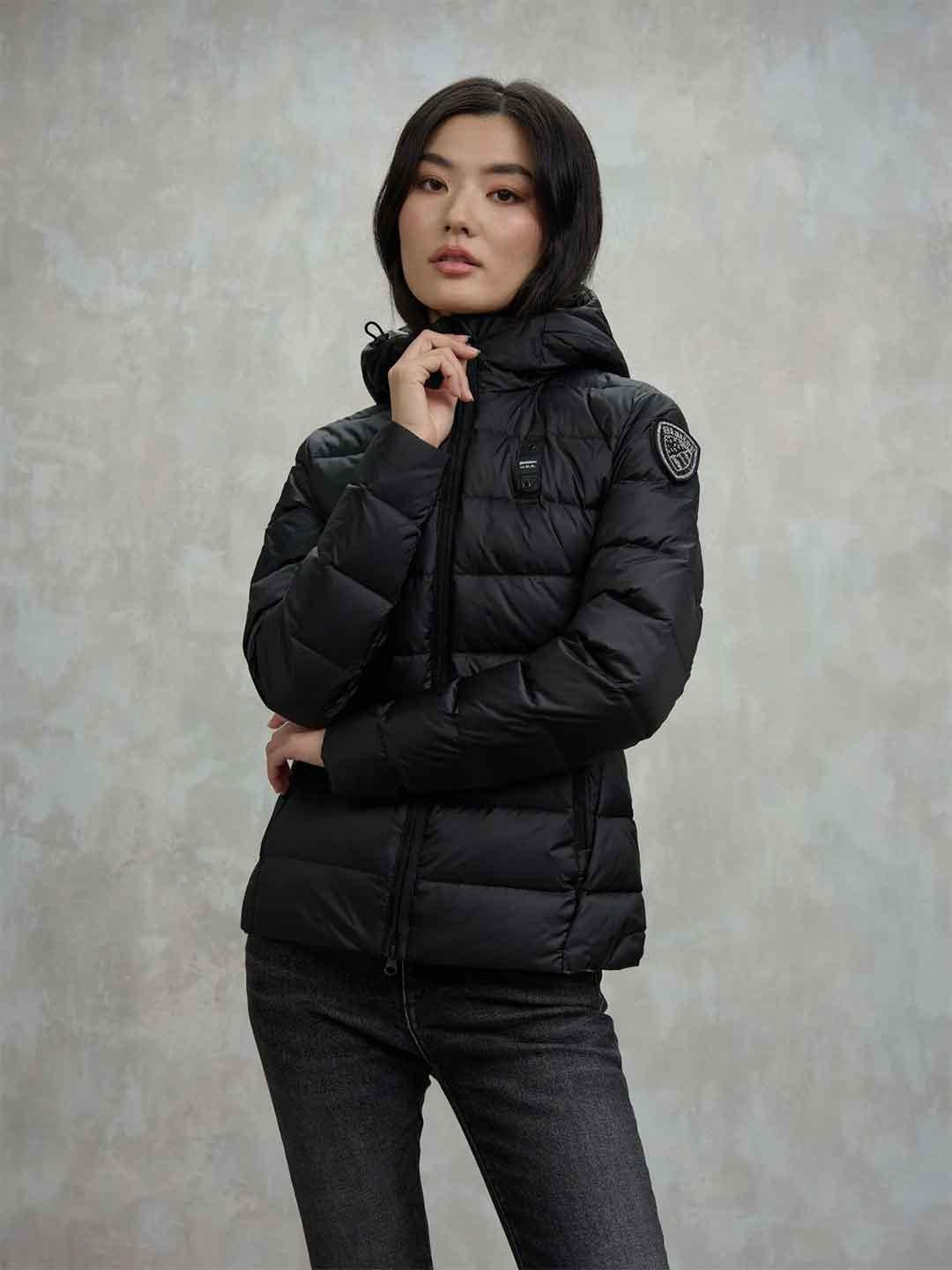 Blauer Charme piumino nero sfiancato basic 25WBLDC03100 NERO BLAUER 