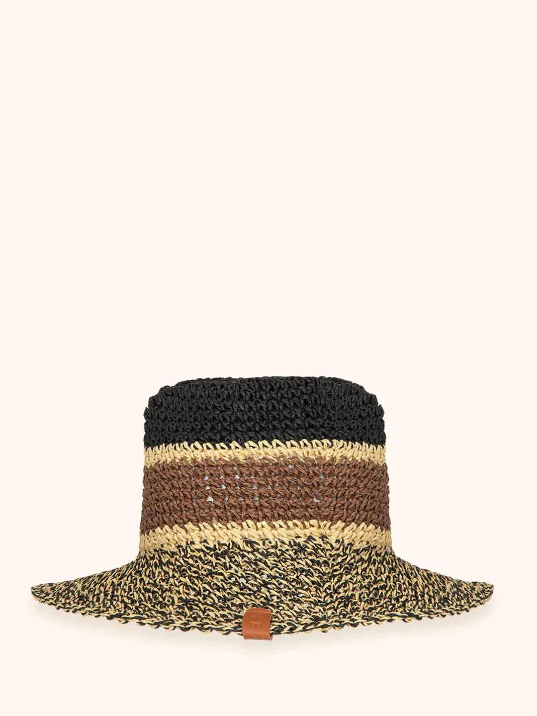 Me Fui cappello nero a righe MA26-SW0220BK NERO ME FUI 