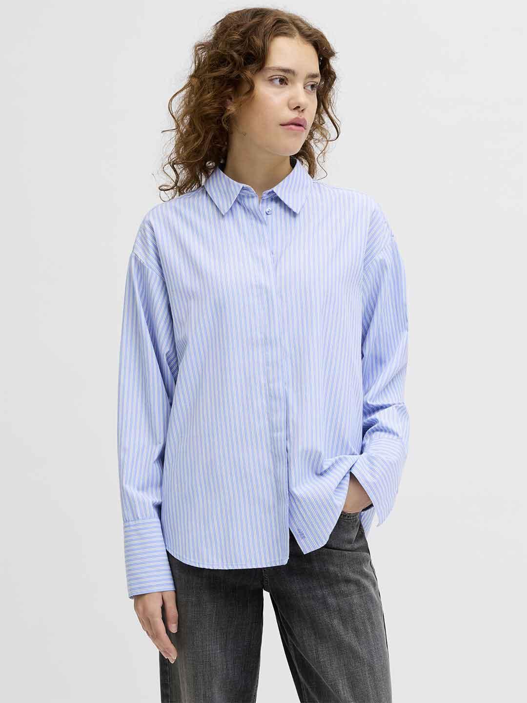 JJXX Caro camicia azzurro a righe 12270951 AZZURRO JJXX 