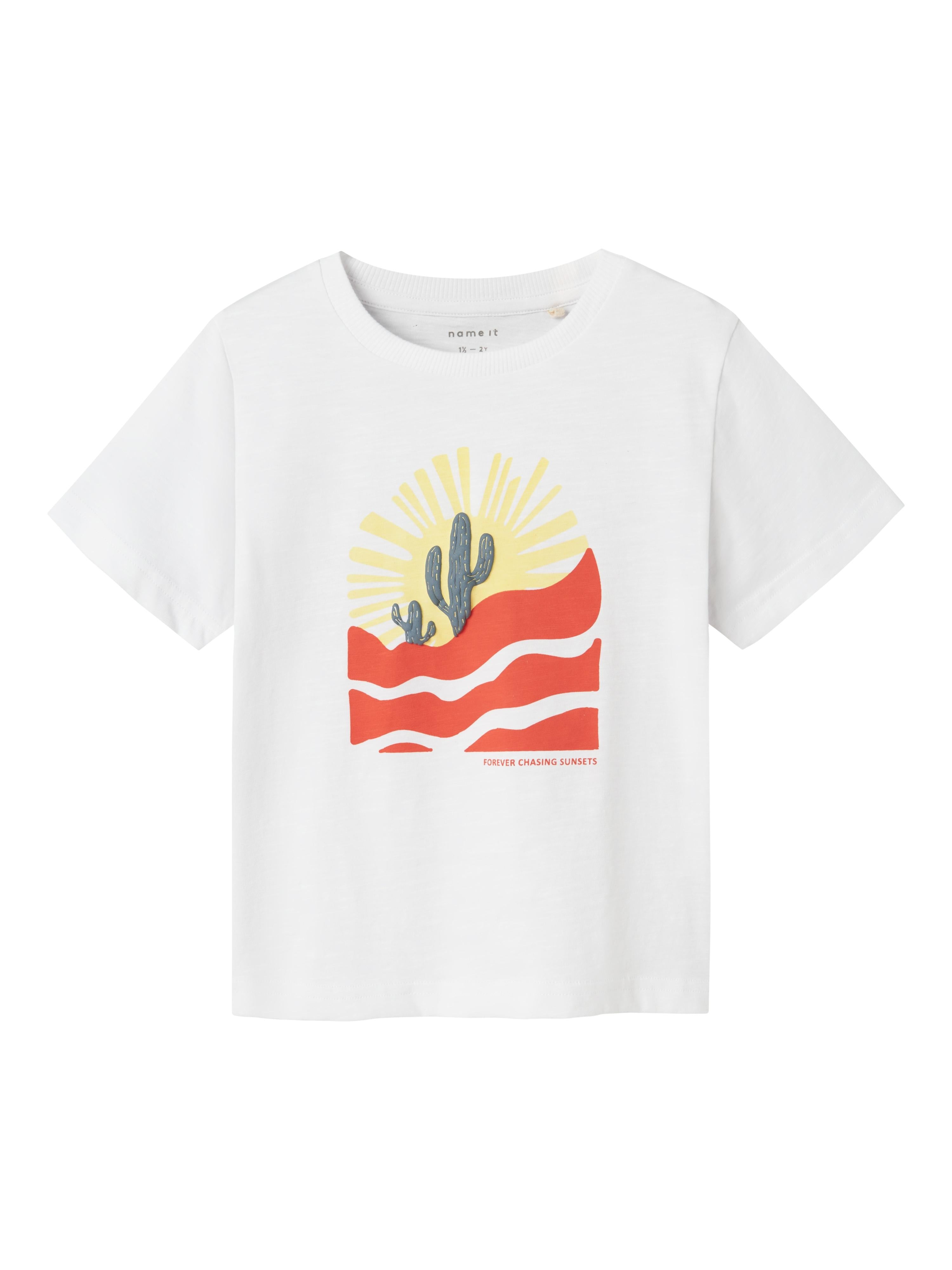 Name It t-shirt kids bianco con stampa cactus 13243170 BIANCO NAME IT 