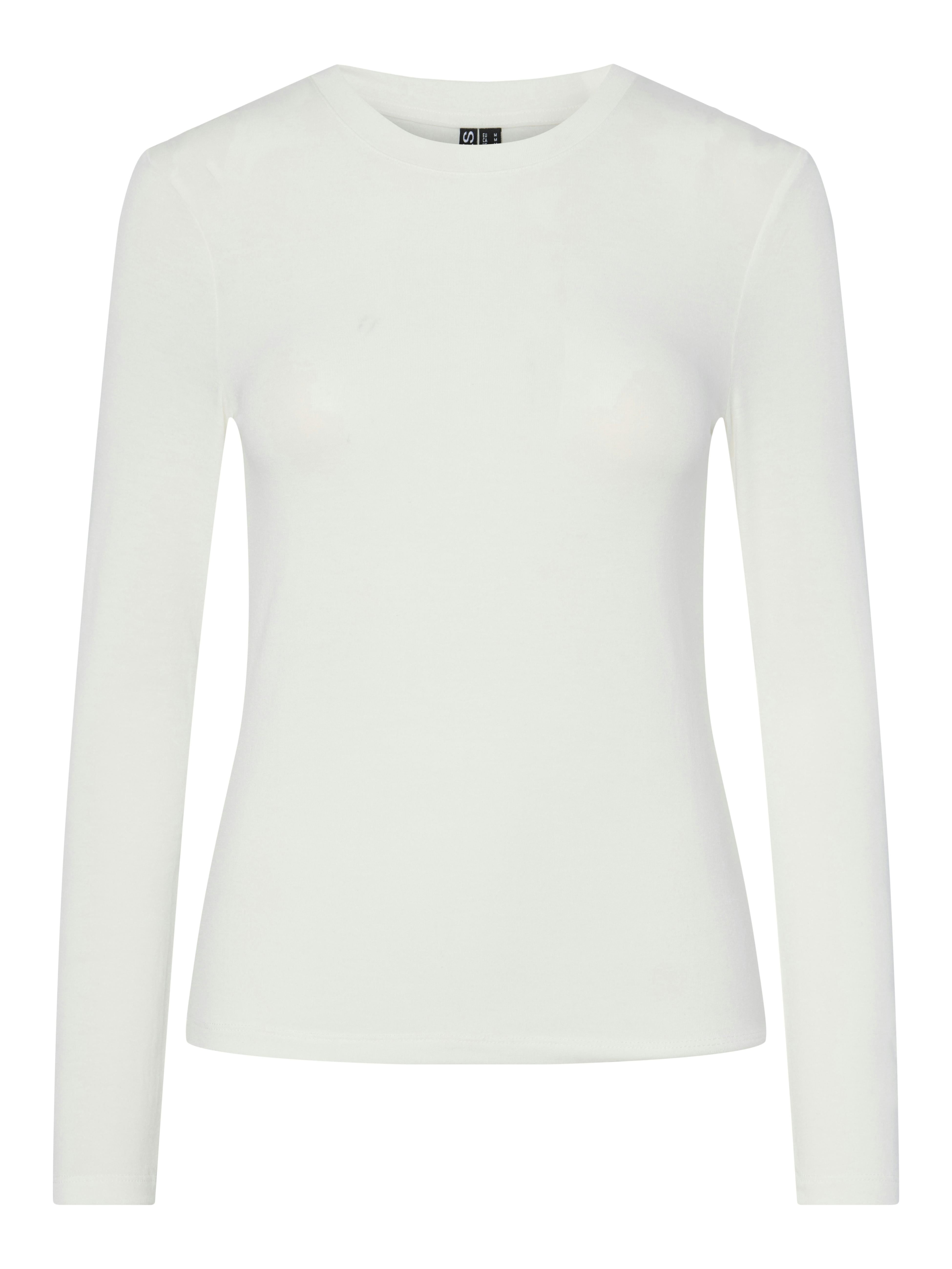 Pieces t-shirt bianco a manica lunga 17151138 BIANCO PIECES 