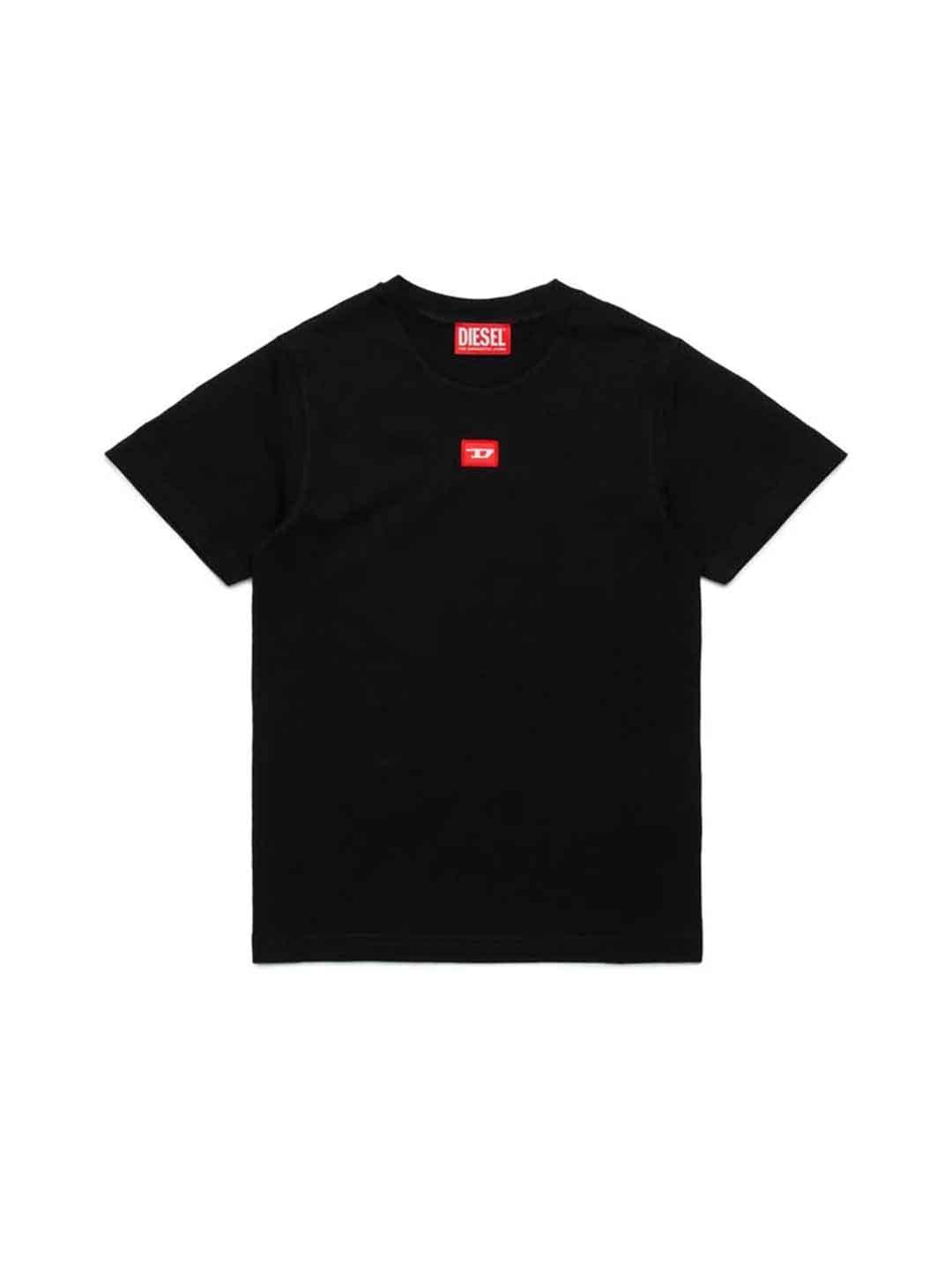 Diesel Tx Diego t-shirt kids nero con patch J02501 0GRAI NERO DIESEL 