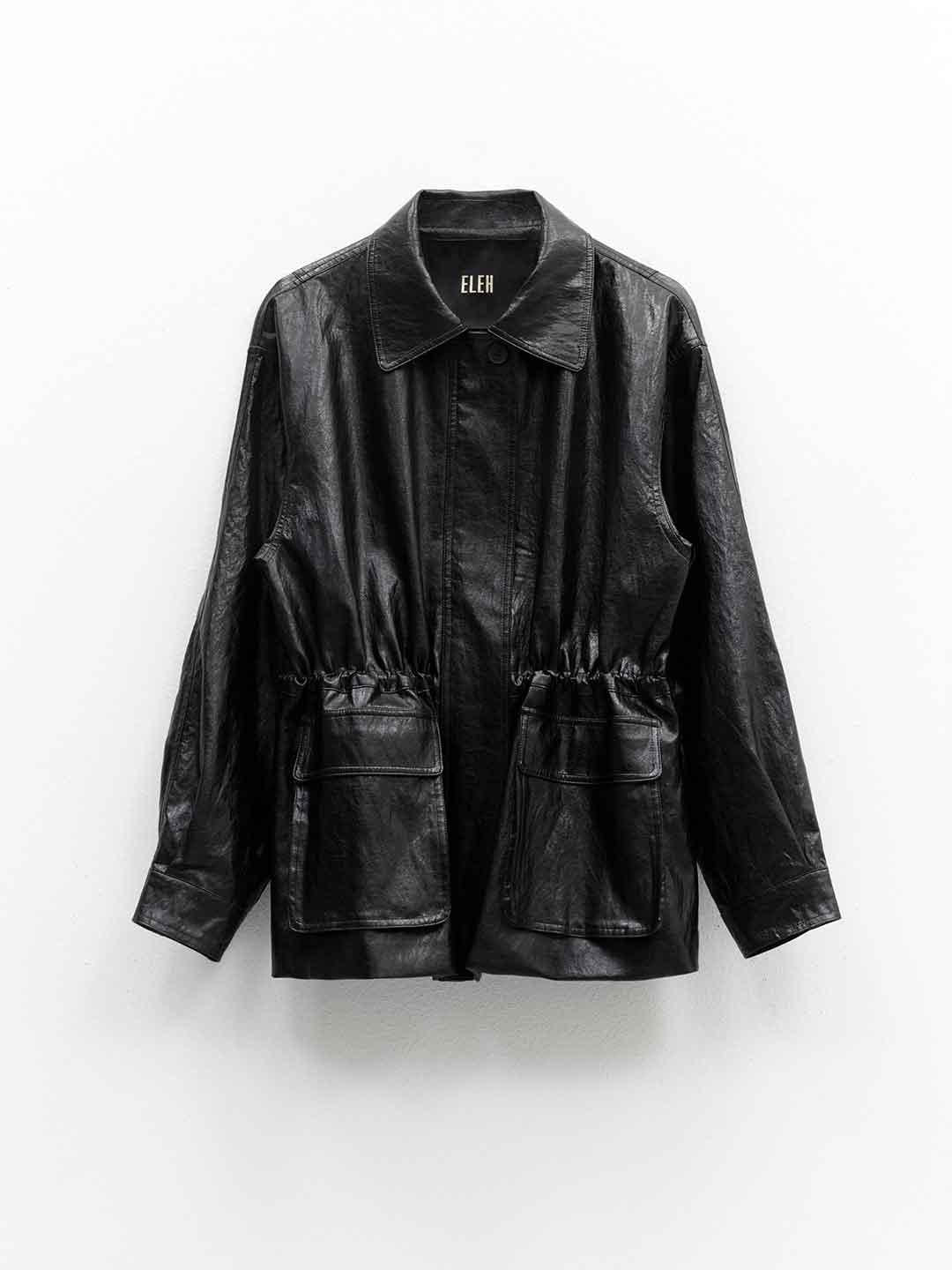 Eleh giacca nero in pelle 0376 NERO ELEH 