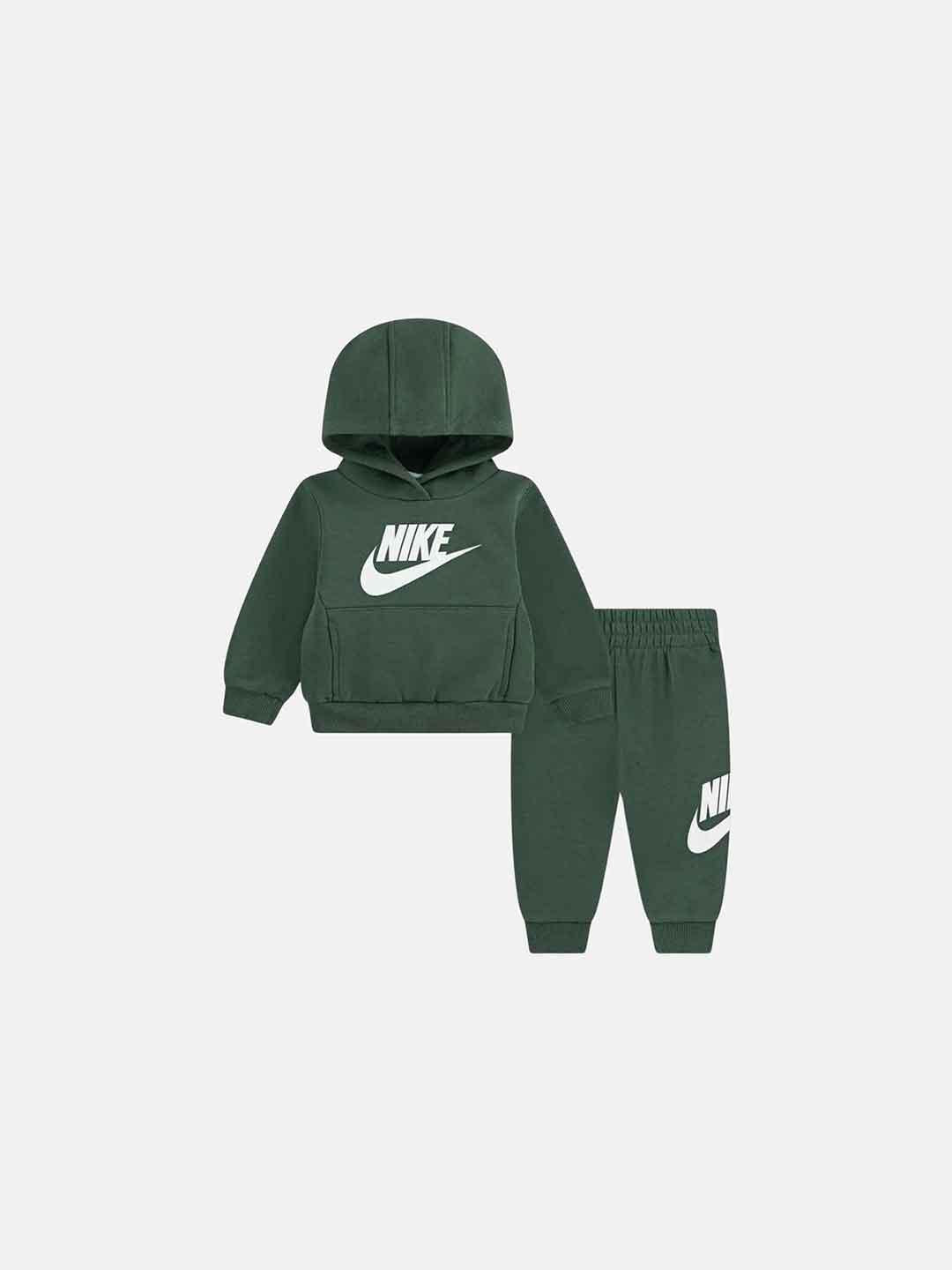 Nike coordinato kids verde con cappuccio 66L135-F1J VERDE NIKE 