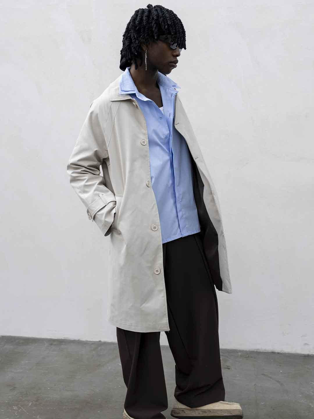 Present Day trench beige lungo PRS078 BEIGE PRESENT DAY 