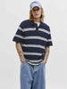 Jack & Jones polo blu a righe