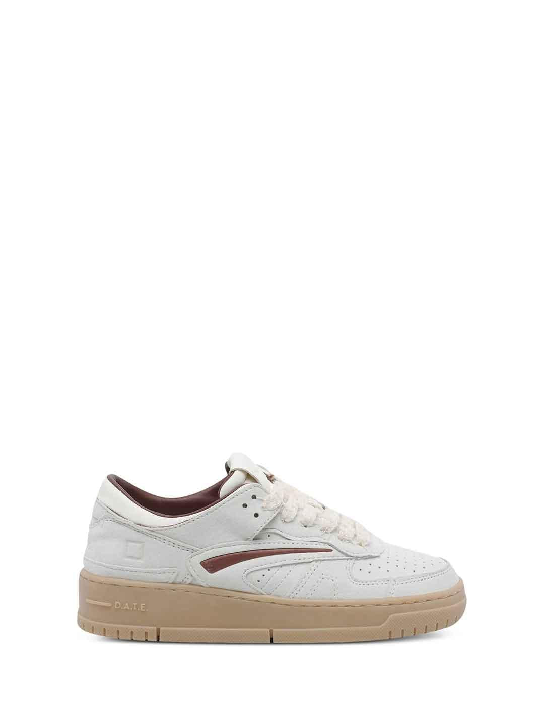 D.AT.E. Torneo Block sneakers bianco e bordeaux TORNEO BLOCK BIANCO DATE 