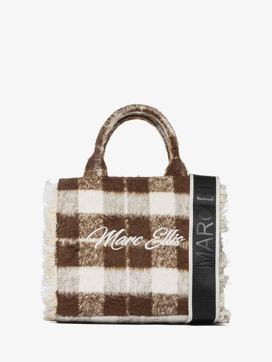 Marc Ellis Buby Check S borsa marrone a quadri BUBY CHECK S MARRONE MARC ELLIS 