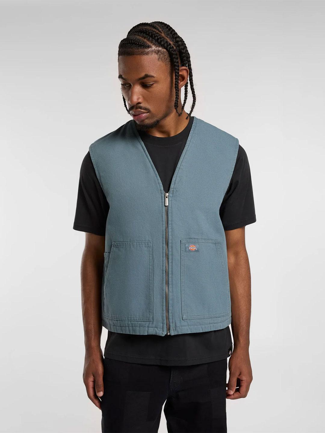 Dickies smanicato azzurro DK0A4YQKG701 AZZURRO DICKIES 