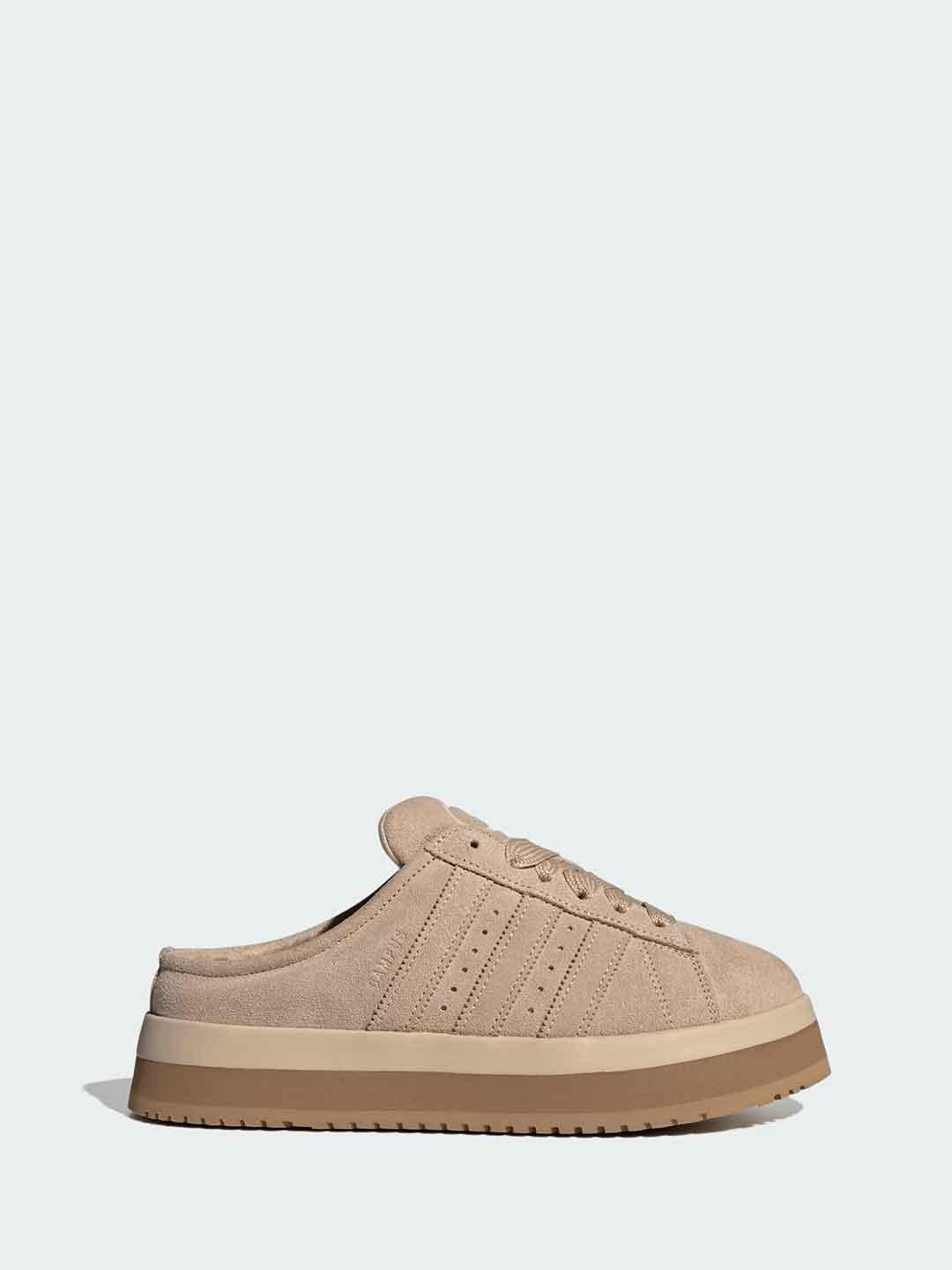 Adidas Campus 00s sabot beige con pelliccia JR3732 BEIGE ADIDAS 