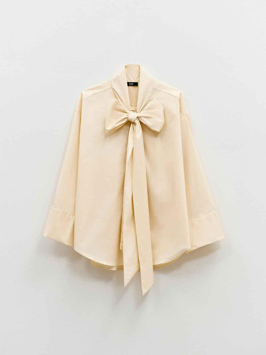 Eleh camicia panna con fiocco 0281 PANNA ELEH 