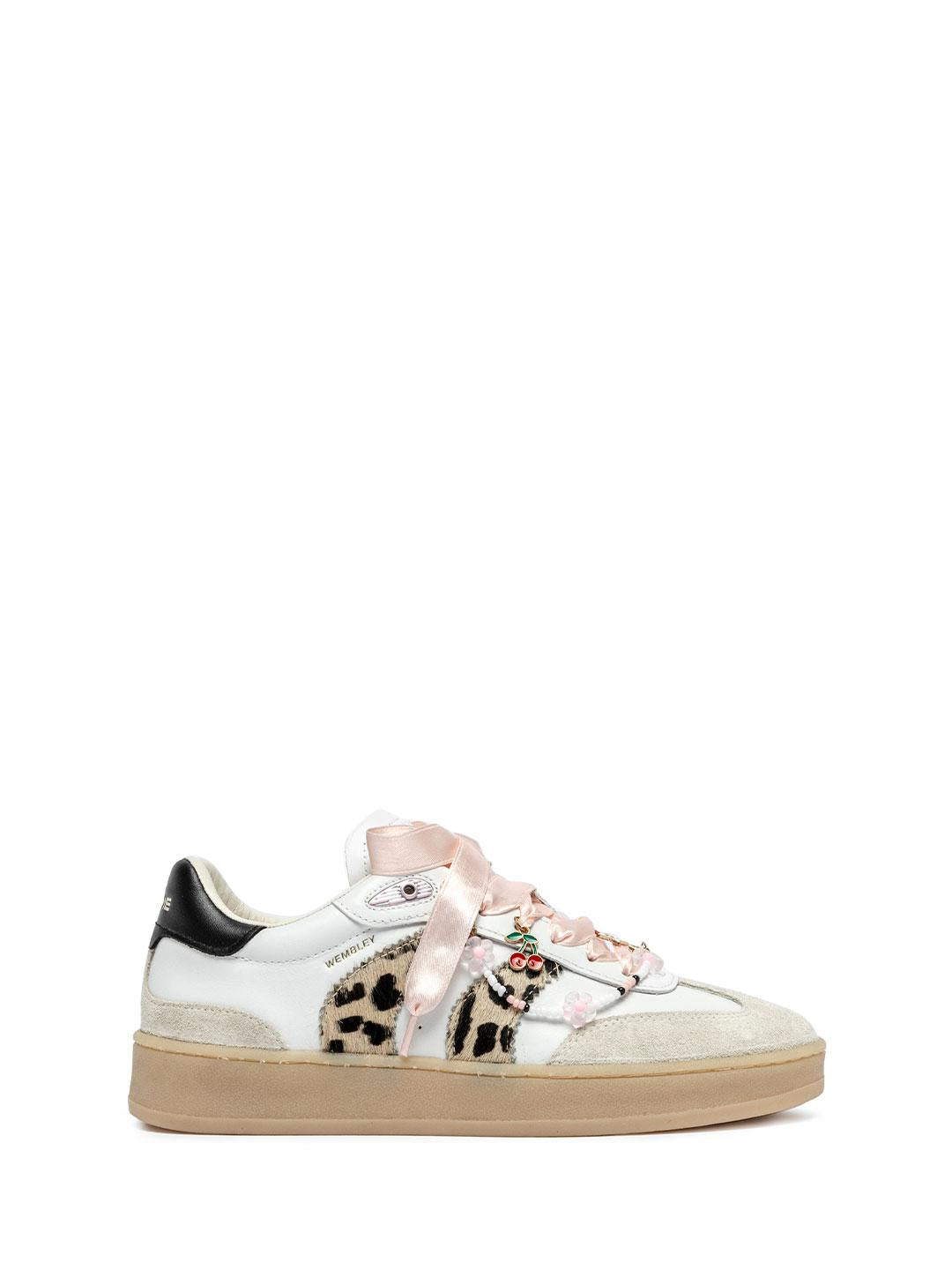 Crime Wembley sneakers bianco con lacci in raso 20250 BIANCO CRIME 
