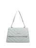 Vivienne D Mini Bag Soft borsa azzurro trapuntata
