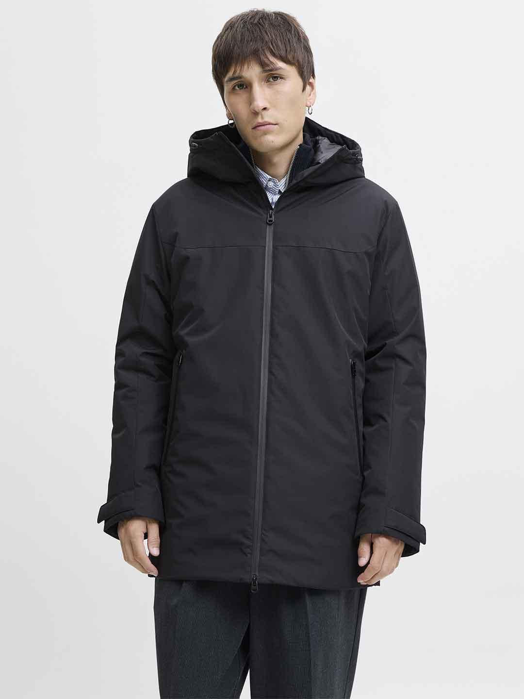 Jack & Jones parka giubbino nero 12278779 NERO JACK & JONES 