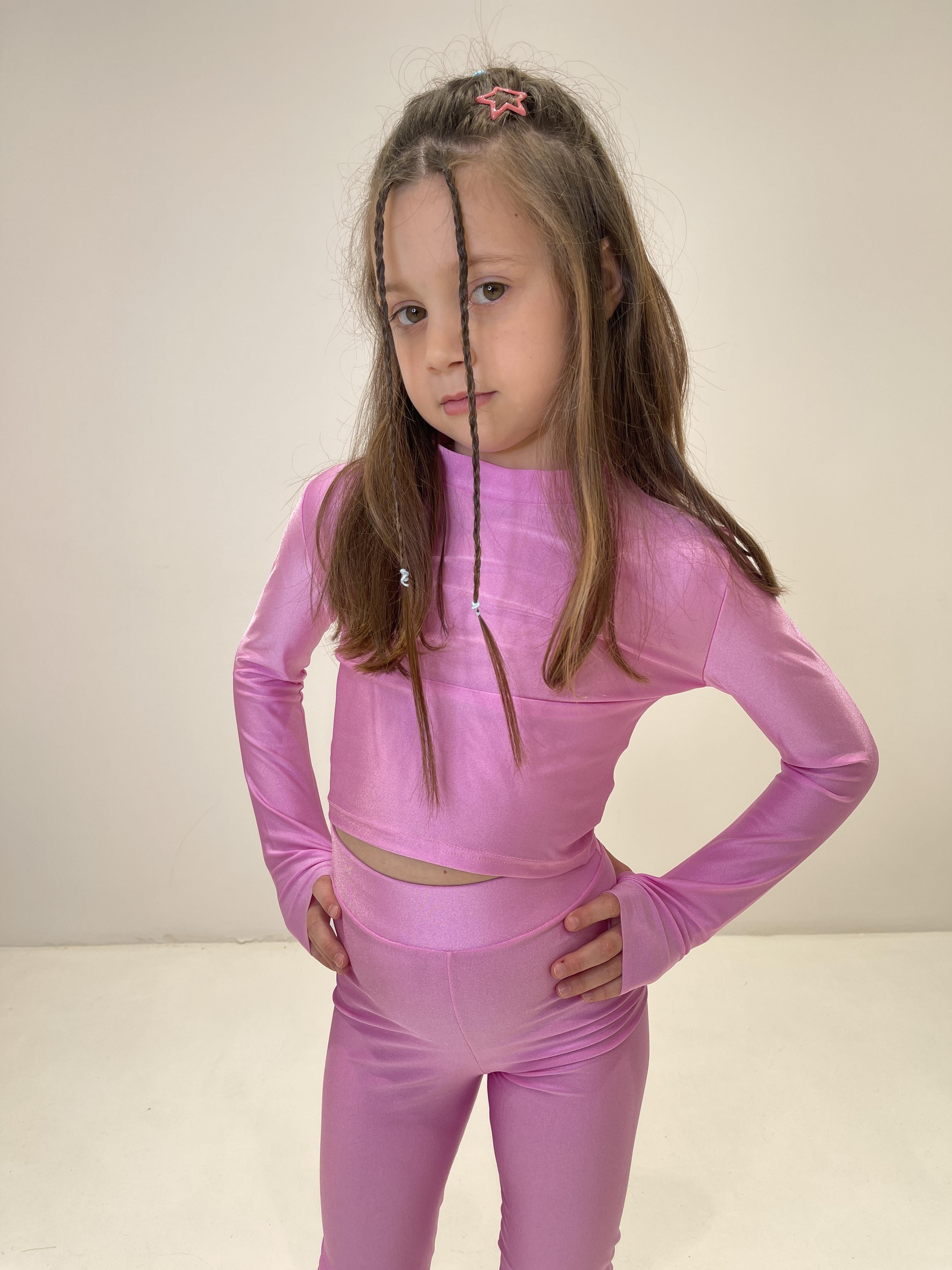 Island Coco t-shirt kids rosa manica a guanto AB-ICJ09 ROSA ISLAND COCO 
