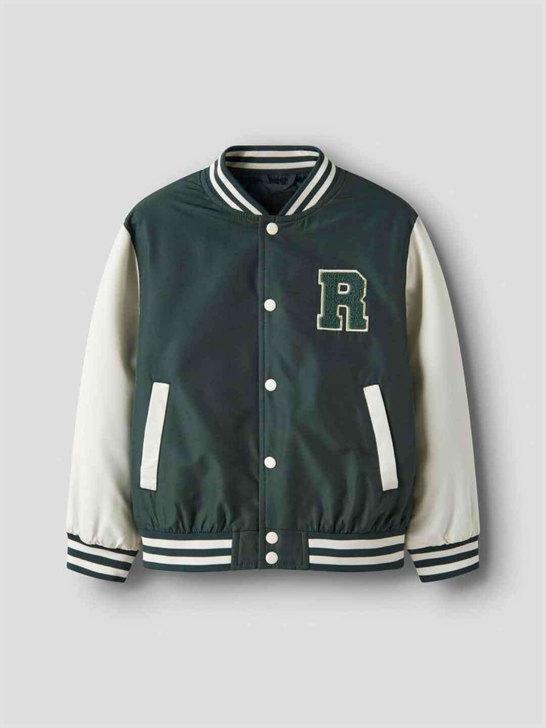 Name It giubbino kids verde con patch R 13237873 VERDE NAME IT 