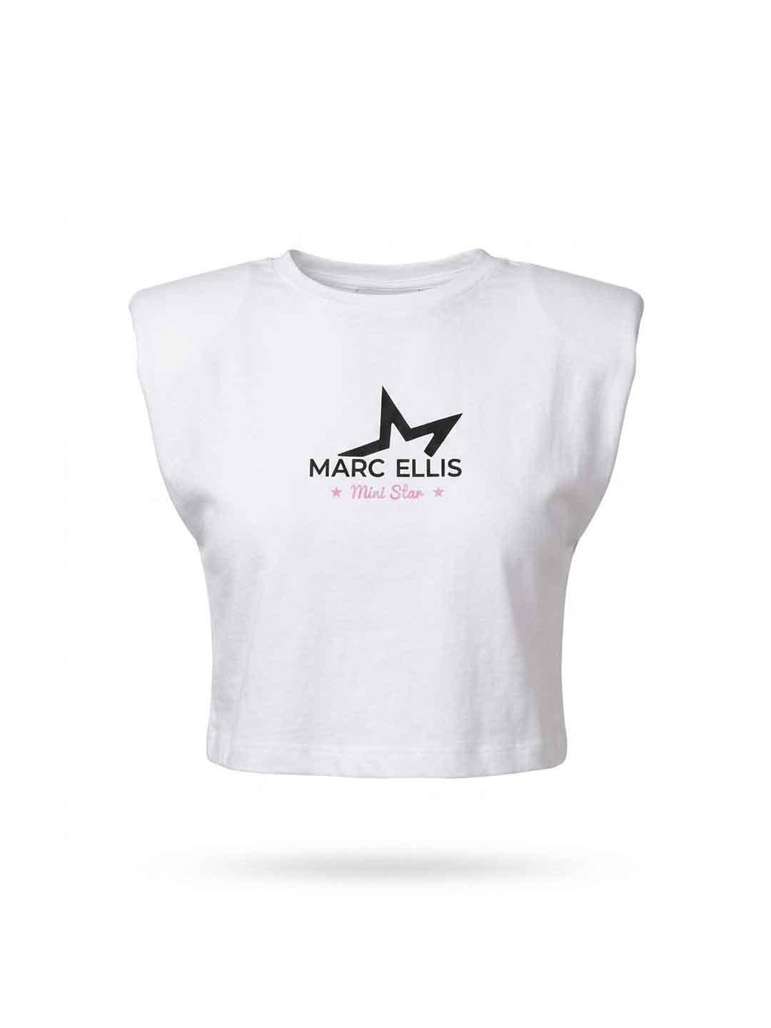 Marc Ellis t-shirt kids bianco con spalline 4-16 anni JMJTS03294 BIANCO MARC ELLIS 