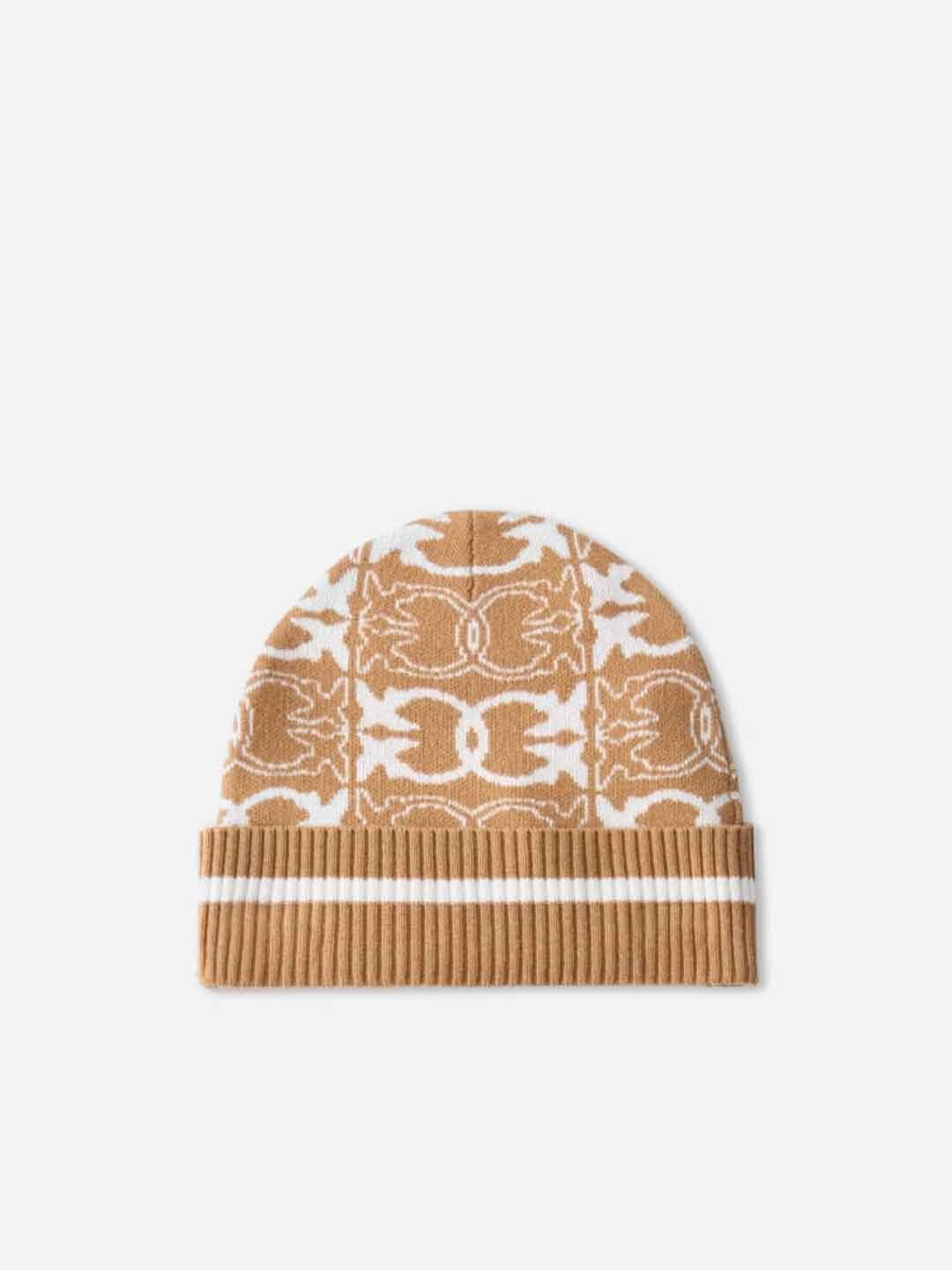 Pinko cappello beige con logo 105991 A2YO BEIGE PINKO 