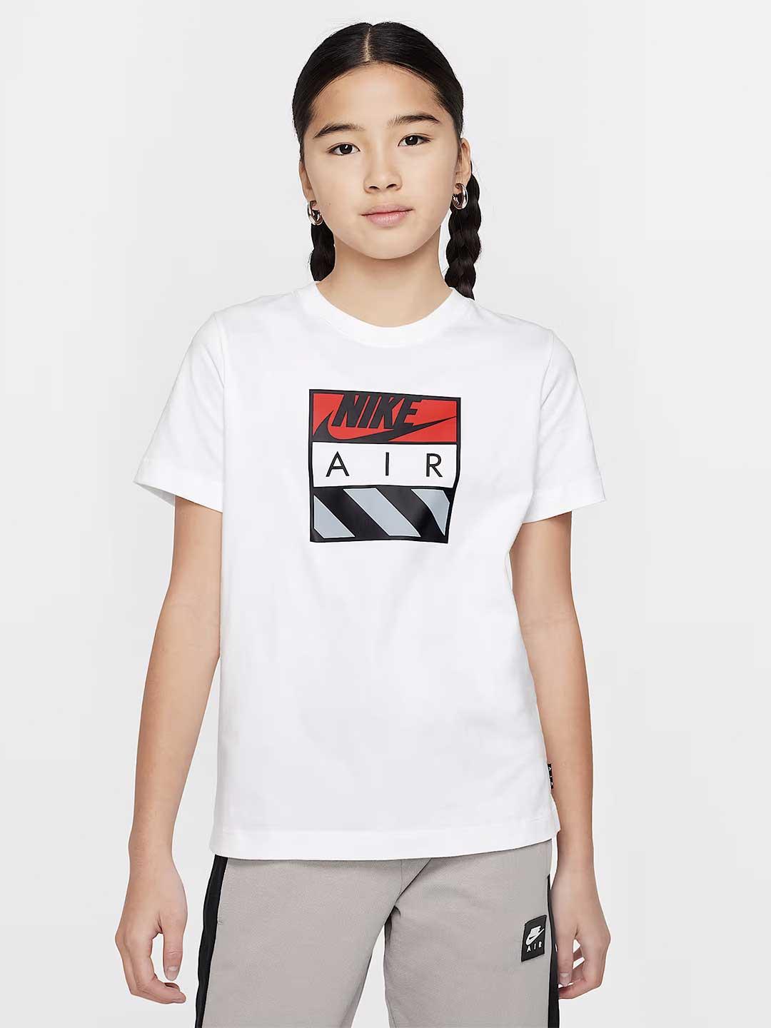 Nike t-shirt kids bianco con grafica Air HQ4419-100 BIANCO NIKE 