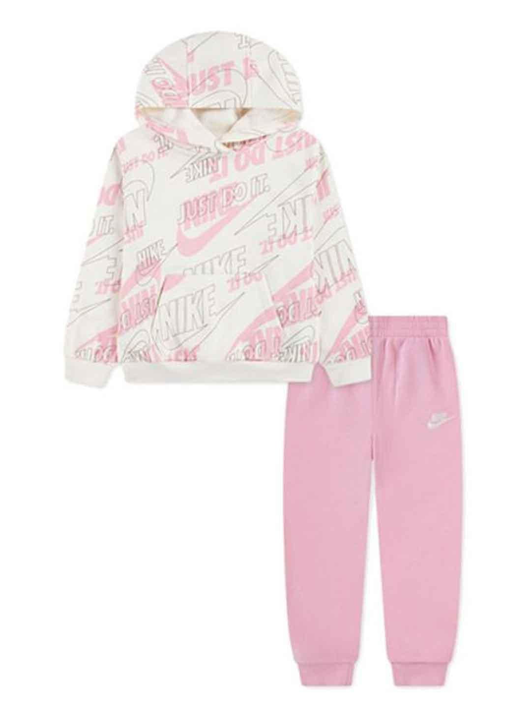 Nike coordinato kids panna multilogo 36N486-A0W PANNA NIKE 