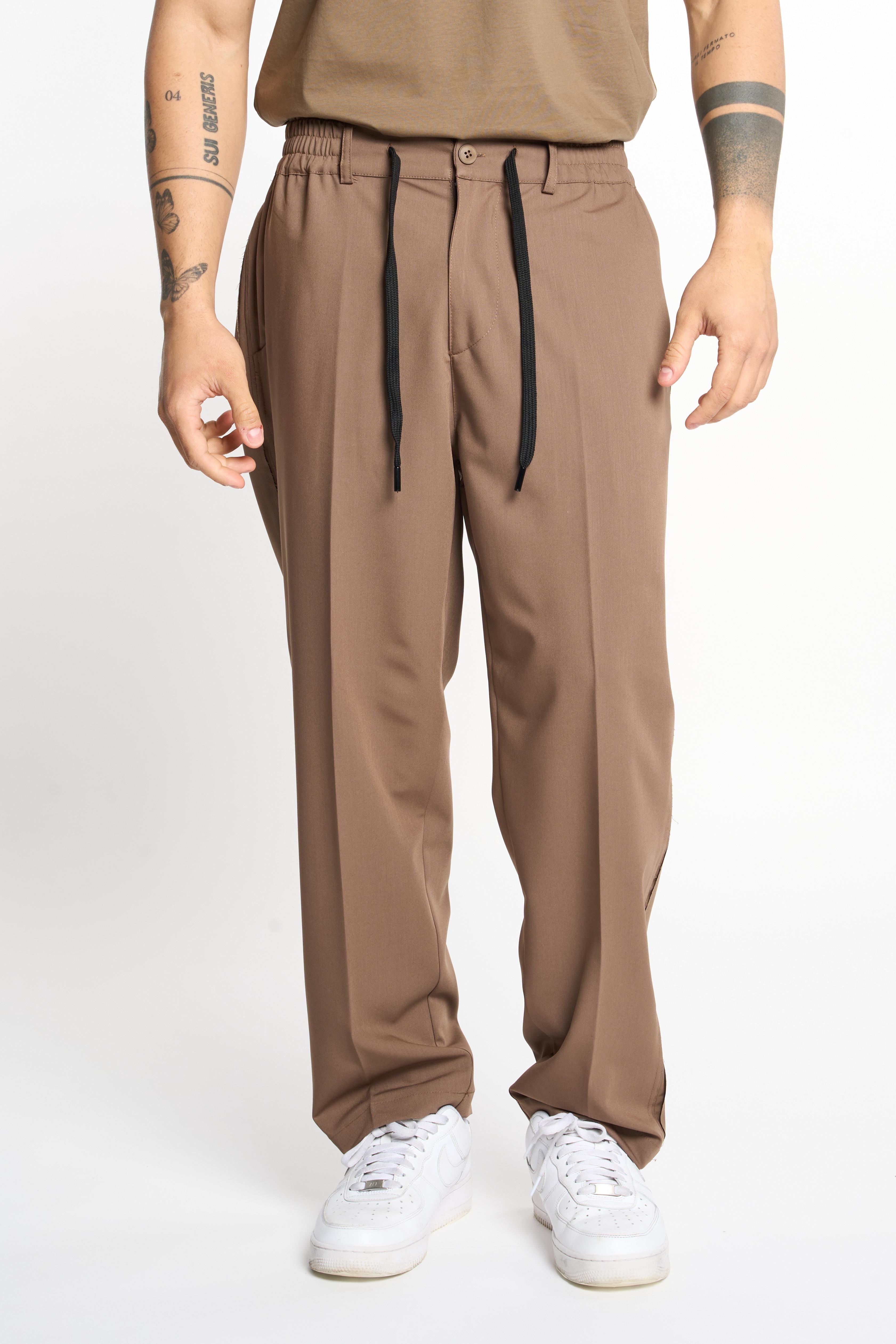 Gavroche pantaloni marrone con scudetto 2057 MARRONE GAVROCHE 
