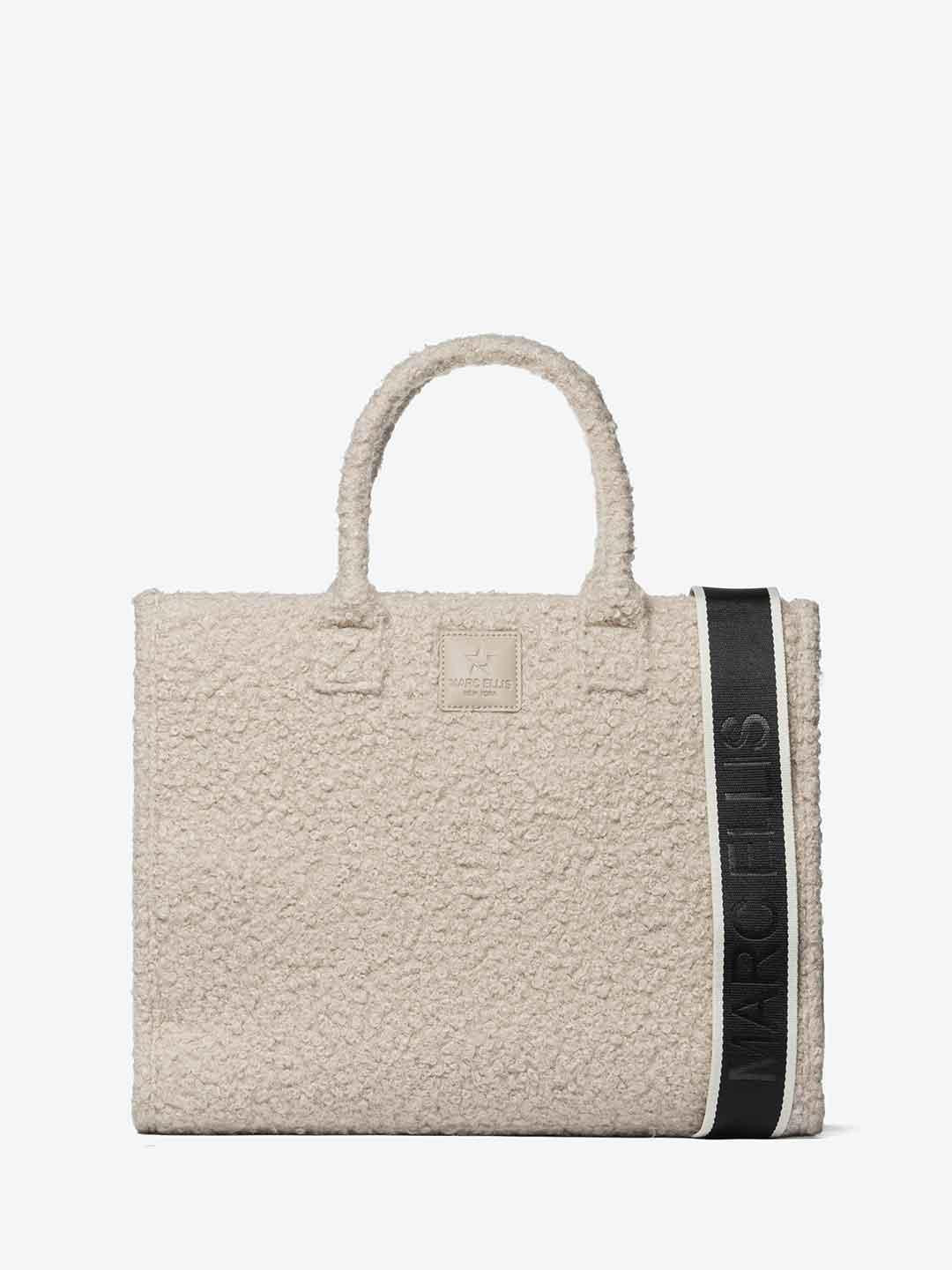 Marc Ellis Buby Curl L beige nero teddy BUBY CURL L BEIGE MARC ELLIS 