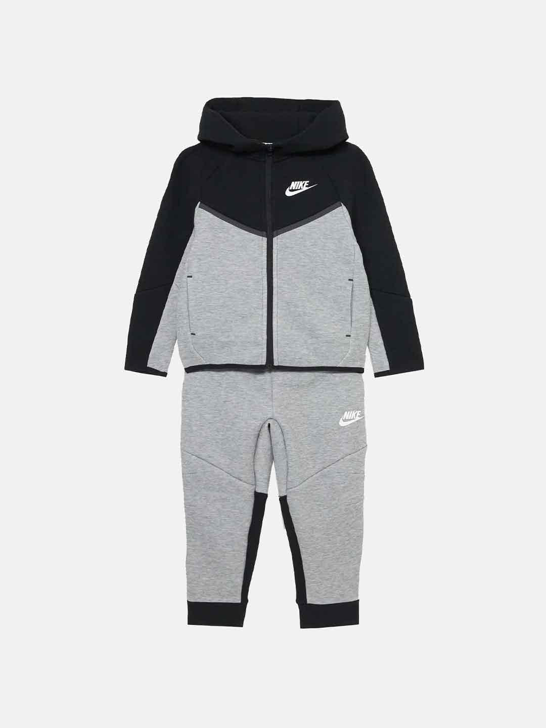 Nike Tech coordinato kids grigio e nero 86M880-G0E GRIGIO NIKE 