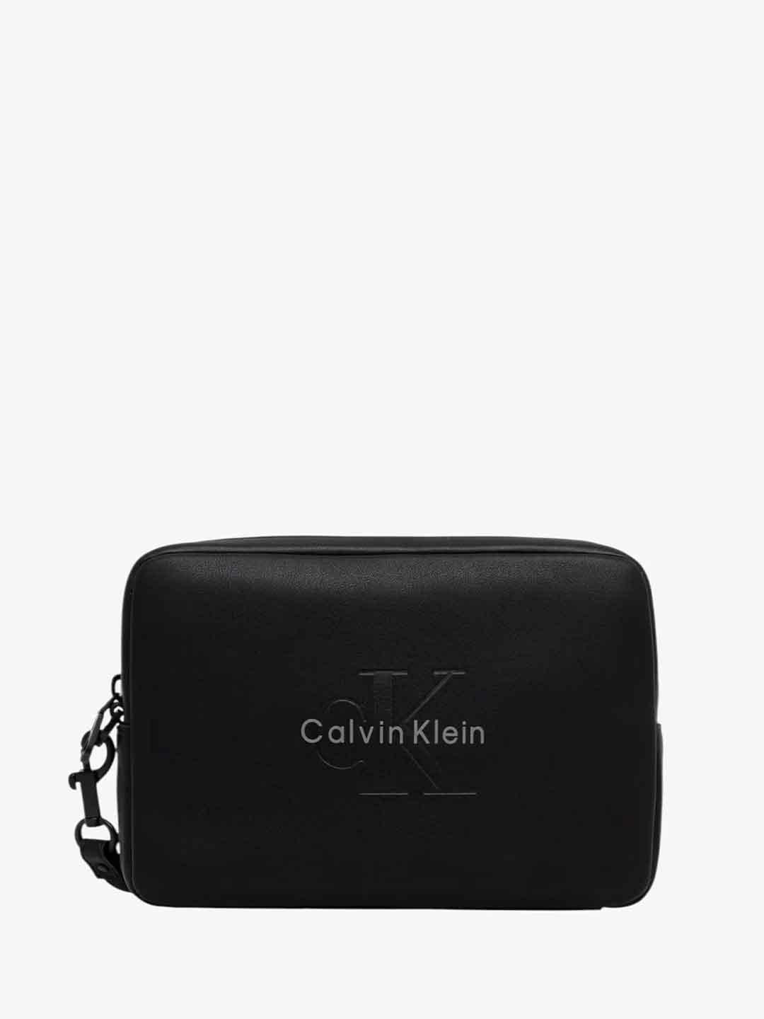 Calvin Klein pochette nero con logo LV04D1257G UB1 NERO CALVIN KLEIN 