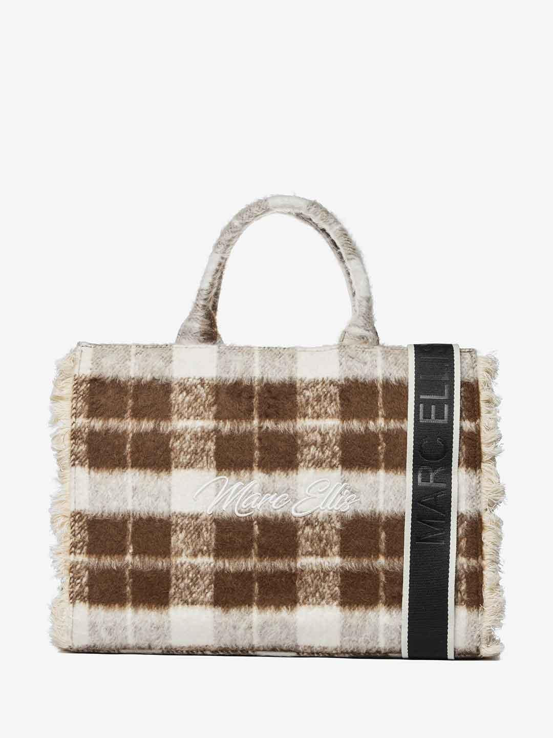 Marc Ellis Buby Check L borsa marrone a quadri BUBY CHECK L MARRONE MARC ELLIS 