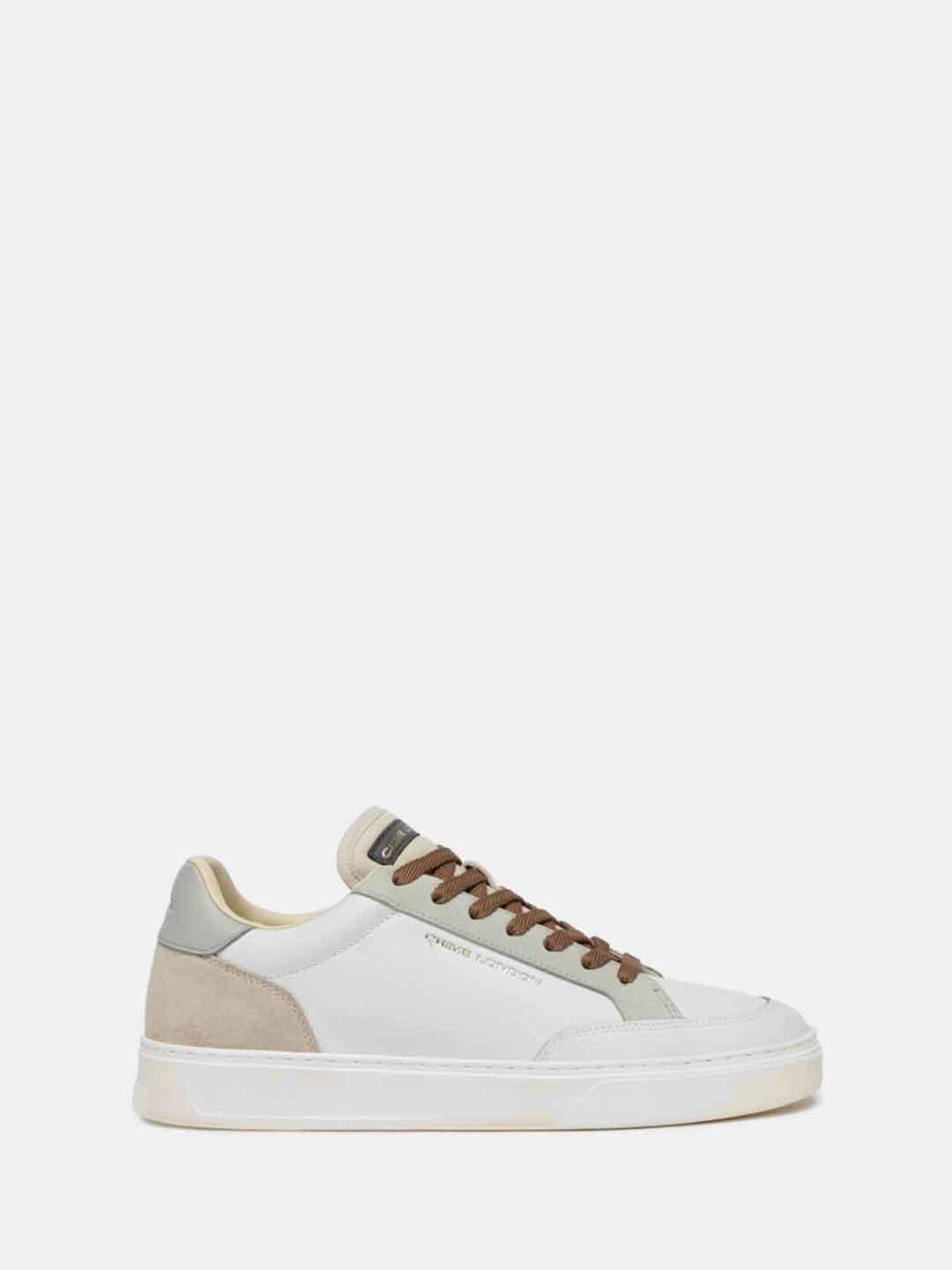 Crime Eclipse sneakers bianco con tab grigio 19753 BIANCO CRIME 