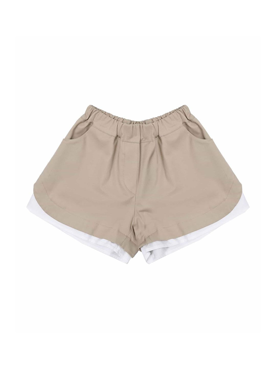 Vicolo bermuda kids beige con doppio orlo 3146S00205 BEIGE VICOLO 