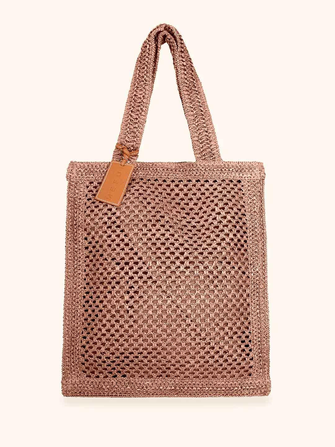 Me Fui borsa rosa in rafia MA26-SW0050PK ROSA ME FUI 