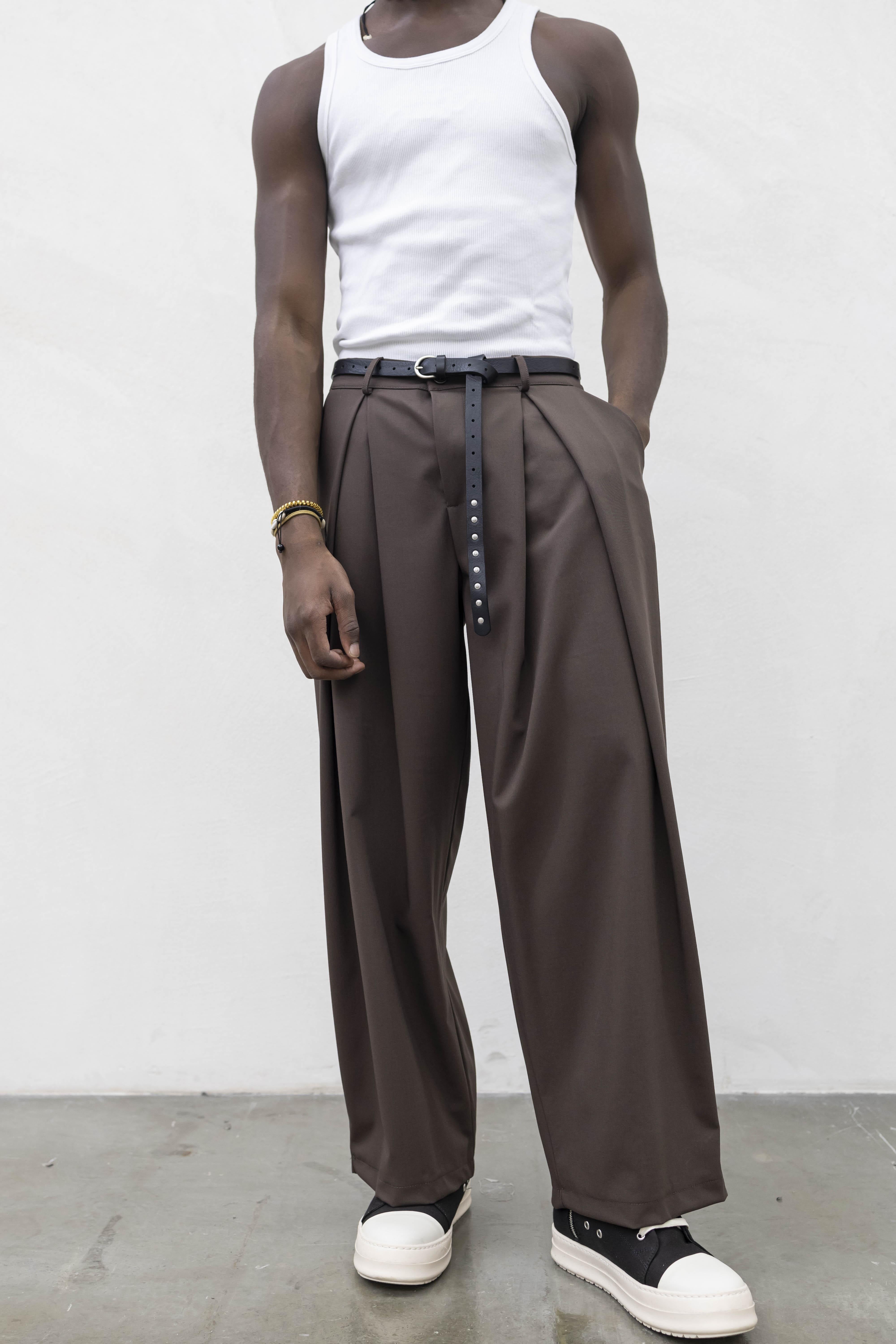Tokyo pantaloni marrone con super pences TKO005 MARRONE TOKYO 