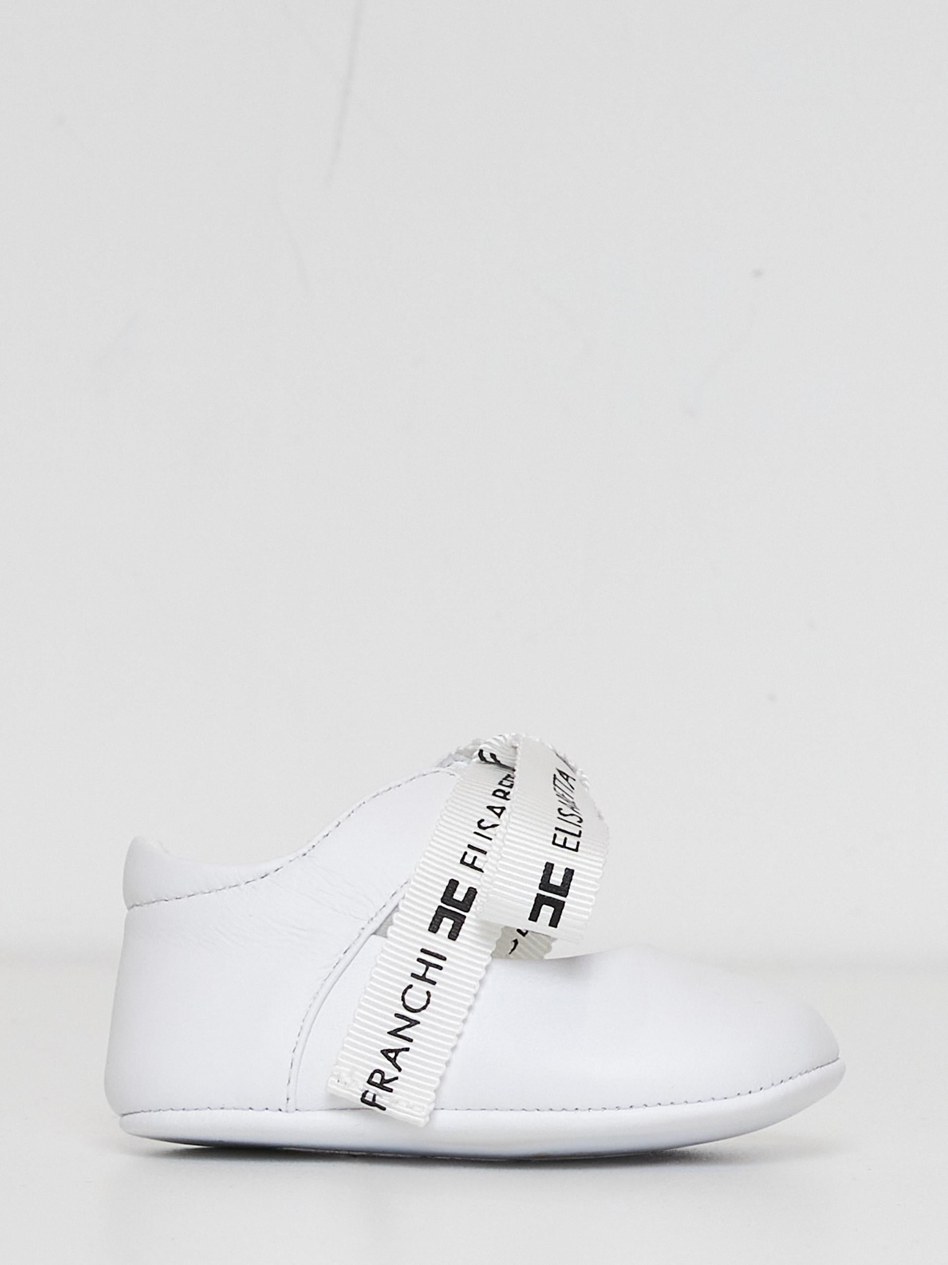 Elisabetta Franchi ballerine neonato bianco in pelle F0A3-E0001-1731100 BIANCO ELISABETTA FRANCHI 