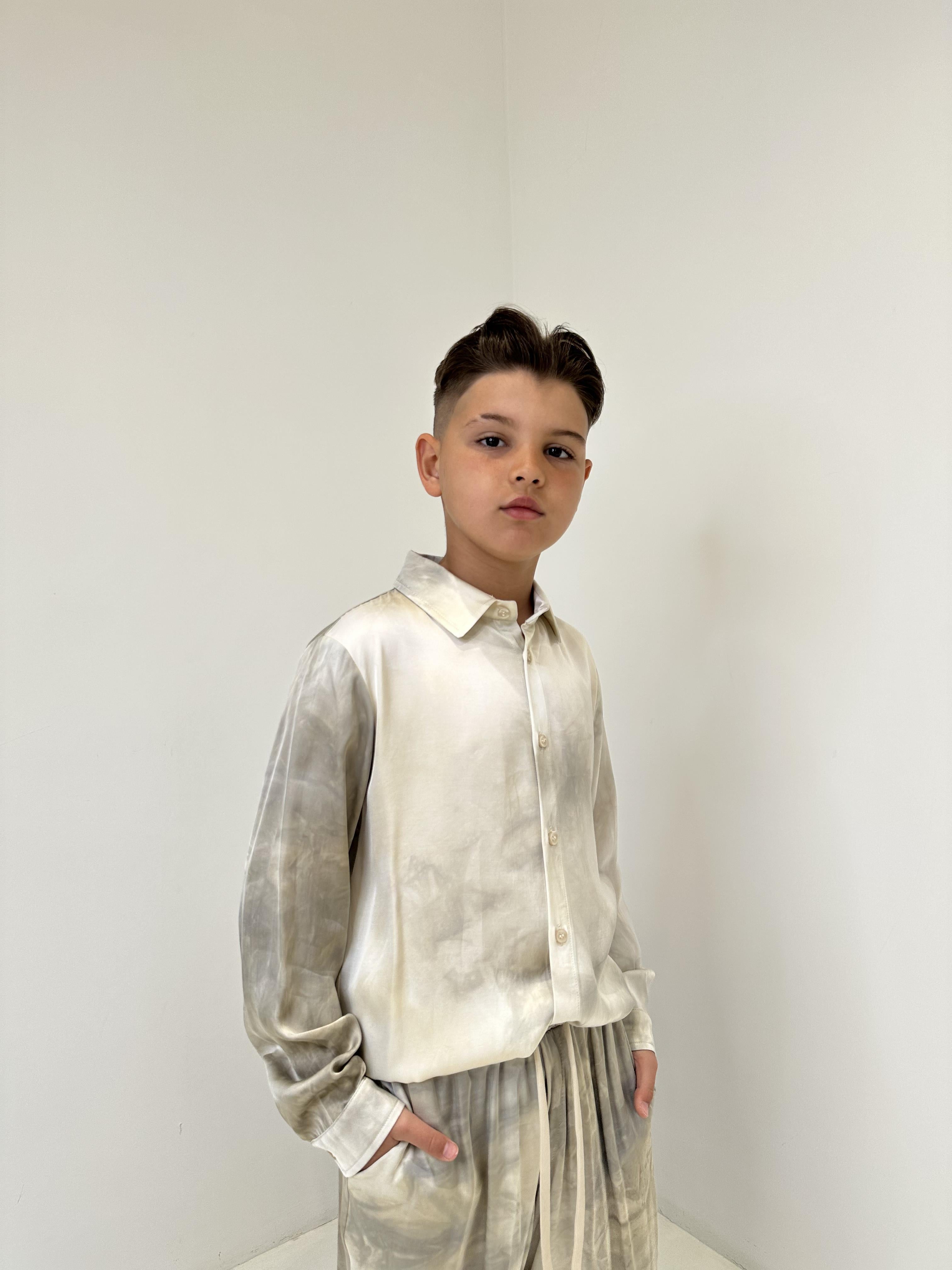 Yes London camicia kids panna JR6030-CM PANNA YES LONDON 