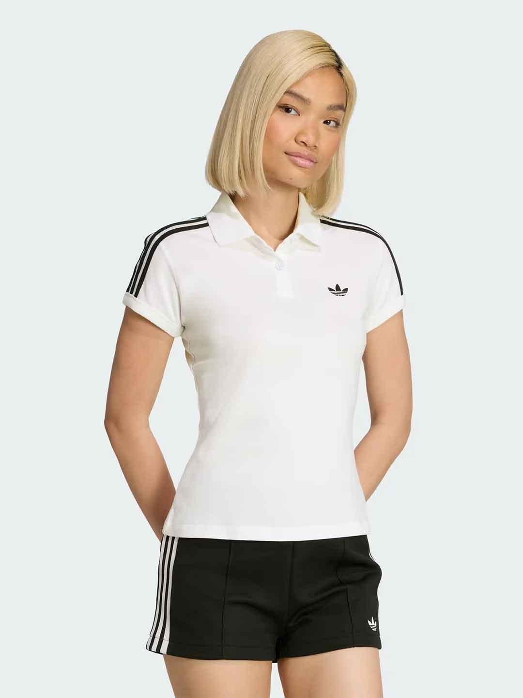 Adidas 3 stripes polo bianco KD3697 BIANCO ADIDAS 