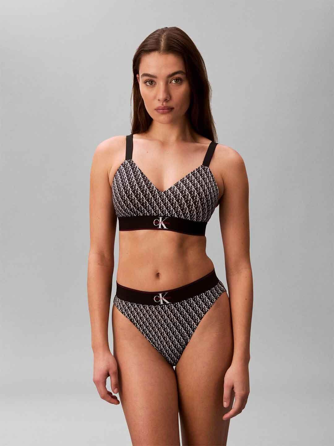 Calvin Klein top nero logato LV00QF8877 NERO CALVIN KLEIN 