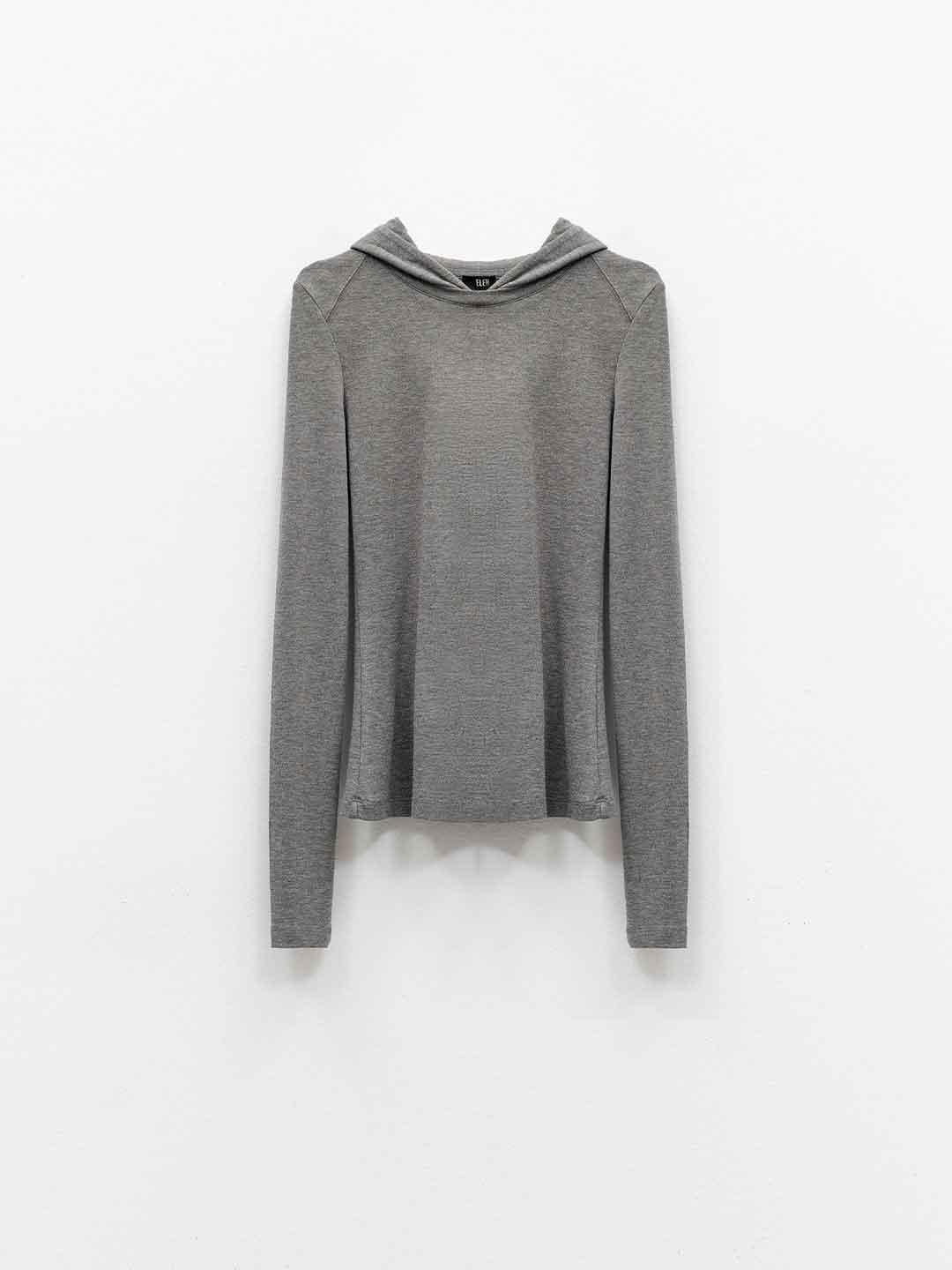 Eleh t-shirt grigio con cappuccio 0158 GRIGIO ELEH 