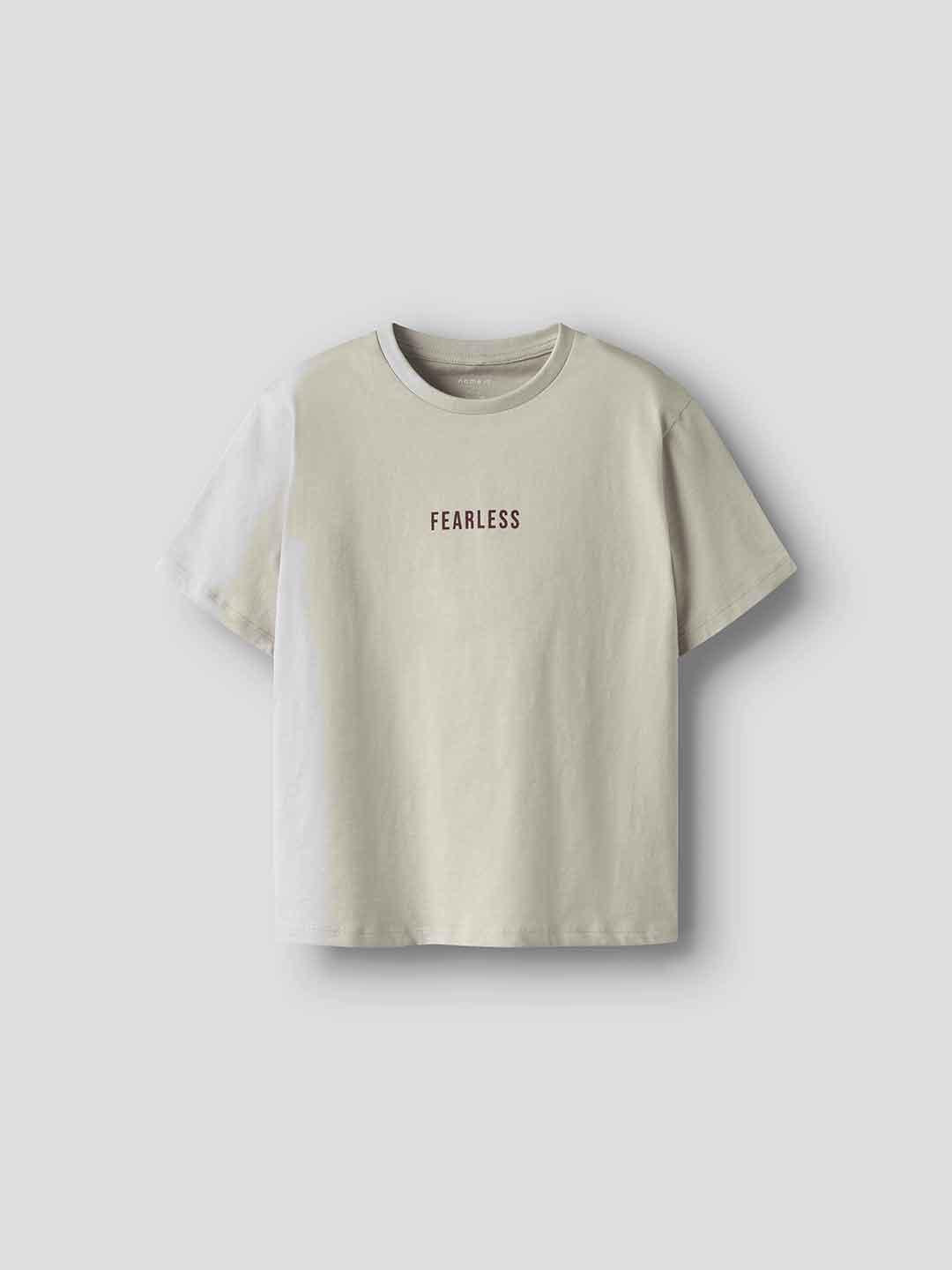 Name It t-shirt kids beige stampa fearless - €15.00