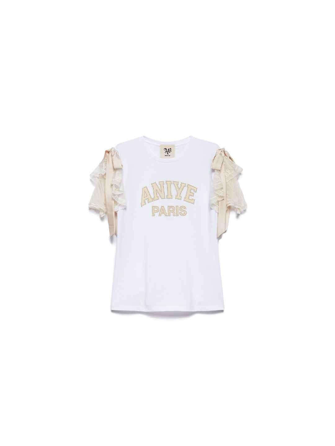 Aniye By Ribbon Urban t-shirt bianco 185110 BIANCO ANIYE BY 