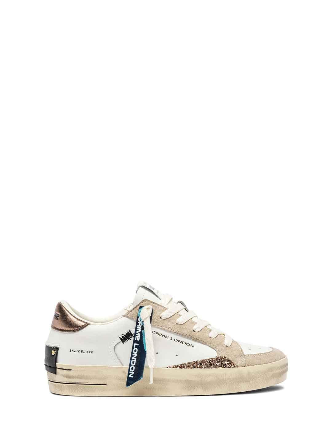 Crime Sk8 Deluxe sneakers bianco 25100 BIANCO CRIME 